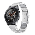 New Watch Straps 22mm For Huawei Watch GT2e GT2 46mm A Stainless Steel Strap with Turtle Back Buckle(Black) (Color : Silver)