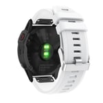 Garmin Fenix 7/6/6 Pro/Forerunner935/945 etc. Klockarmband i silikon - Vit
