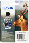 Epson T1301XL Black Stag Genuine High Yield DURABrite Ultra Ink Cartridge