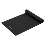 Gaiam Yoga Mat Premium Solid Color Non Slip Exercise & Fitness Mat for All Types of Yoga, Pilates & Floor Workouts, Black, 5mm, 68"L x 24"W x 5mm