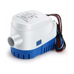 Länspumpar, 12V 1100GPH Automatisk Länspump Automatisk Tyst Vätskevattenpump för Marin Länspump Vattenpump för Båtar, Dammar, Simbassänger