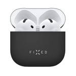 FIXED Silky Silikonofdral för Apple AirPods 4/4 ANC Svart