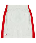 Nike Dri-Fit Supreme Basketball Shorts White Womens Stretch Bottoms 119803 101 - Size Large