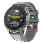 Garmin Fenix 7S / 6S Pro / 5S Plus Klockarmband i Silikon - Grå