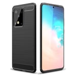 Carbon Flex skal - Samsung Galaxy S20 Ultra - Svart