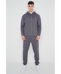 Nike Mens Sportswear Optic Tracksuit in Dark Grey Fleece - Size Large