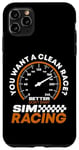 Coque pour iPhone 11 Pro Max SIM Racer Pédales de jeu vidéo Simulateur de course SIM Racing