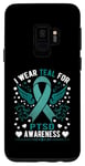 Coque pour Galaxy S9 I Wear TEAL for PTSD Sensibilisation Support