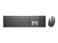 Dell Premier Wireless Keyboard and Mouse KM7321W - Ensemble clavier et souris - sans fil - 2.4 GHz, Bluetooth 5.0 - AZERTY - Belge - gris titan