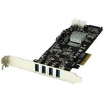 Startech 4 Port PCI Express SuperSpeed USB 3.0 Card Adapter w/ 2 Dedicated 5Gbps