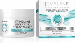 Eveline 3D Collagen Lift Intense Anti Wrinkle Day Night Cream Mature Skin 50ml