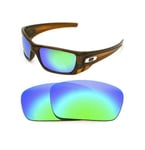 NEW POLARIZED CUSTOM GREEN LENS FOR OAKLEY FUEL CELL SUNGLASSES