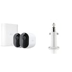 Arlo Pro3 Wireless Home Security Camera System CCTV, Wi-Fi & Certified Adjustable Mount, Accessory, Smart Home, for Wireless Wi-Fi CCTV HD Security Camera, White, VMA1000