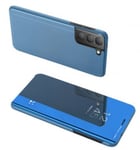 Samsung Galaxy S21 FE Fodral View Cover Blå