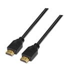 AISENS A119 – 0093 – Câble HDMI Haute Vitesse HEC de 1 m (pour Moniteur et écran, Full HD) Couleur Noir