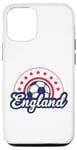 Coque pour iPhone 15 Pro Ballon de football Euro Star Angleterre