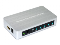 MicroConnect HDMI2.0 5X1 Amplifier Switcher - Video/audio switch - 5 x HDMI - stasjonær