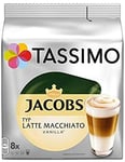 New Jacobs Latte Macchiato Vanilla Coffee Roasted 16 T Discs 8 Servings With Uk