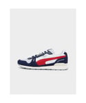 Puma Mens RX 737 Vintage Trainers in Blue red - Blue & Red Suede - Size UK 7
