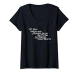 Womens My Girl Might Not Always Swing But I Do So Watch Your Mouth V-Neck T-Shirt