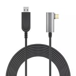 NÖRDIC aktiv AOC Fiber 75 m USB-C til USB-A VR Link-kabel for Oculus Quest 2 USB3.2 Gen2 10 Gbps Super Speed VR Link-kabel
