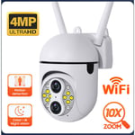Merkmak - Camera de surveillance exterieure Wifi ptz 4MP 1080P Double Lentille Zoom numerique 10x etanche IP66 Vocal bidirectionnel Vision nocturne