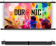 Duronic Projector Screen BPS60 /169 Bar 60 Inch Projection Screen Wall or Ceilin
