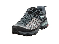 Salomon X Ultra Pioneer Gore-Tex Women's Hiking Waterproof Shoes, All weather, Secure foothold, and Stable & cushioned, Stormy Weather, 4