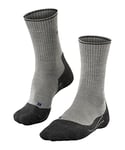 FALKE Men's TK2 Explore Wool Silk M SO Thermo-Regulated Thick Anti-Blister 1 Pair Hiking Socks, Grey (Light Grey 3400), 5.5-7.5