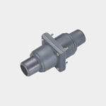 Backventil, plast, 25 mm (1") slang / 38 (1 1/2")
