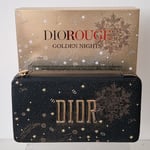 DIOR Rouge Golden Nights Collection Refillable Lipstick Set Dior Bag With Mirror