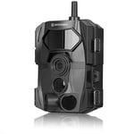 Bresser Caméra de Chasse Wi-FI 24 MP Full HD 1080P avec Enregistrement sonore avec détecteur de Mouvement et Vision Nocturne pour Observation de la Faune et Protection d'objet, étanche IP54