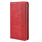 TANYO Leather Folio Case for Nokia C2, Premium PU/TPU Wallet Cover with Card and Cash Slots, Flip Magnetic Closure Shell - Red