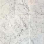 Italian Marble Marmor Bianco Carrara Polerad 10x10 cm 100x100x10mm polerad