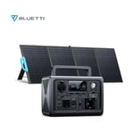 Bluetti - Kit de Groupe Electrogène 600W 268Wh EB3A avec 200W Panneau Solaire Générateur solaire portable mppt, pour camping, voyage, panne de
