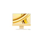 iMac Apple M3 59,7 cm (23.5 ) 4480 x 2520 pixels 8 Go 512 Go SSD PC All-in-One macOS Sonoma Wi-Fi 6E (802.11ax), Jaune - Neuf
