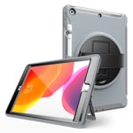 iPad 10.2 (2019) 360 swivel durable case - Grey