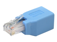 StarTech.com Cisco Console Rollover Adapter for RJ45 Ethernet Cable - Network adapter cable - RJ-45 (M) to RJ-45 (F) - blue - ROLLOVER - Nätverksadapterkabel - RJ-45 (hane) till RJ-45 (hona) - blå