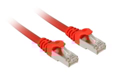 Sharkoon Patch Network Cable Sftp, Rj-45, With Cat.7A Raw Cable (Red, 2 Meters)