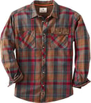 Legendary Whitetails Men's Harbor Heavyweight Flannel Shirt, Smokey Mountain Plaid, 5X-Large