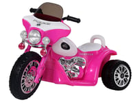 ATV Quad Bike - 6V Police Electric Ride on Car for Kids Toddler 18-36 Month Pink