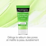 Neutrogena Gel Nettoyant Exfoliant Visage, Anti-Brillance, Citron Vert, 150 ml 150 ml gel(s)