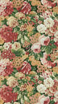 Sanderson Rose and Peony Amanpuri Red/Devon Green tapet 217028