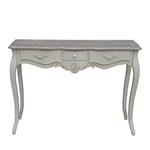 Leisure Traders Casamoré Devon Cream Painted Shabby Chic 3 Drawer Console Hallway Table Living Room Furniture