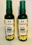 The Body Shop 2 x Moringa Hair Mist Shine & Protection Silk Protein 100ml New