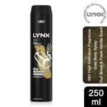 Lynx XXL Gold 48-Hour High Definition Fragrance Body Spray Deodorant, 250ml