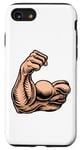 Coque pour iPhone SE (2020) / 7 / 8 Icône de dessin animé pour bras musculaire biceps fort