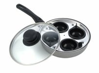 Pendeford Sapphire 20cm 4 Cup Egg Poacher With Non Stick Coating & Glass Lid