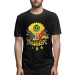 Yvonne M Pacheco Coat Of Arms The Sisak Empire Men Short Sleeve Tee Sports T Shirt Tees Casual(Small,Black)