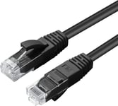 MicroConnect CAT6 UTP netværk kabel, 7.5m, sort